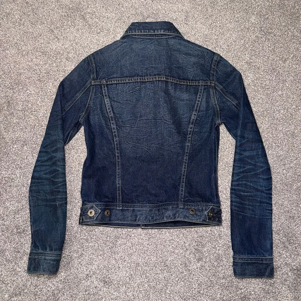 AG Adriano Goldschmied Women's Denim‎ Dark Blue Jean Jacket size XS